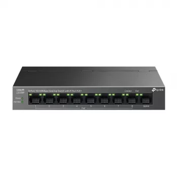 Switch di rete TP-Link LiteWave LS109P unmanaged Fast Ethernet (10/100) Power over Ethernet (PoE) nero