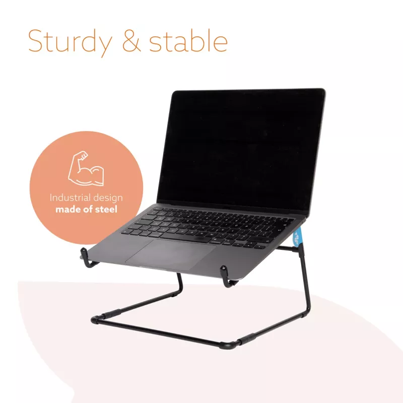 Supporto per laptop R-Go Tools R-Go Steel Office, adatto per 10-22 pollici, nero