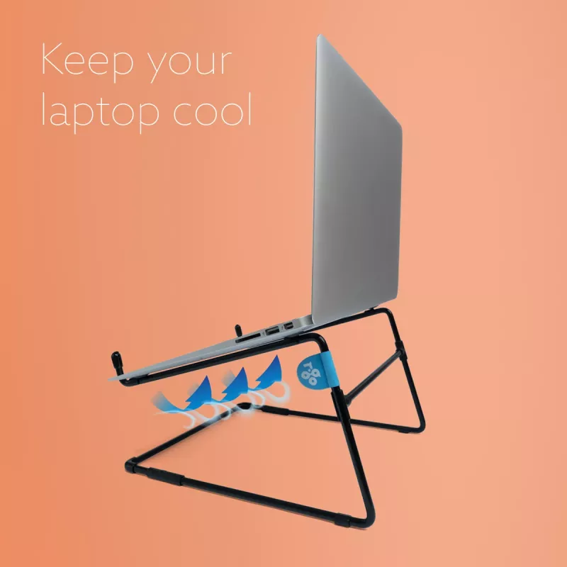 Supporto per laptop R-Go Tools R-Go Steel Office, adatto per 10-22 pollici, nero