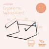 Supporto per laptop R-Go Tools R-Go Steel Office, adatto per 10-22 pollici, nero