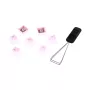 HyperX 519T9AA tasti PBT, set completo, layout US, rosa