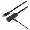 Lindy 43400 cavo di prolunga attivo USB 3.0 Slim, USB-A maschio-USB-A femmina, 3 m, nero