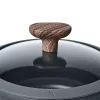 Casseruola Resto Kitchenware Ran 2,4 l, rotonda, nera, con legno