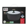 Casseruola Resto Kitchenware Ran 2,4 l, rotonda, nera, con legno