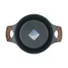 Casseruola Resto Kitchenware Ran 2,4 l, rotonda, nera, con legno