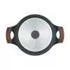 Casseruola Resto Kitchenware Ran 2,4 l, rotonda, nera, con legno