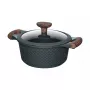 Casseruola Resto Kitchenware Ran 2,4 l, rotonda, nera, con legno