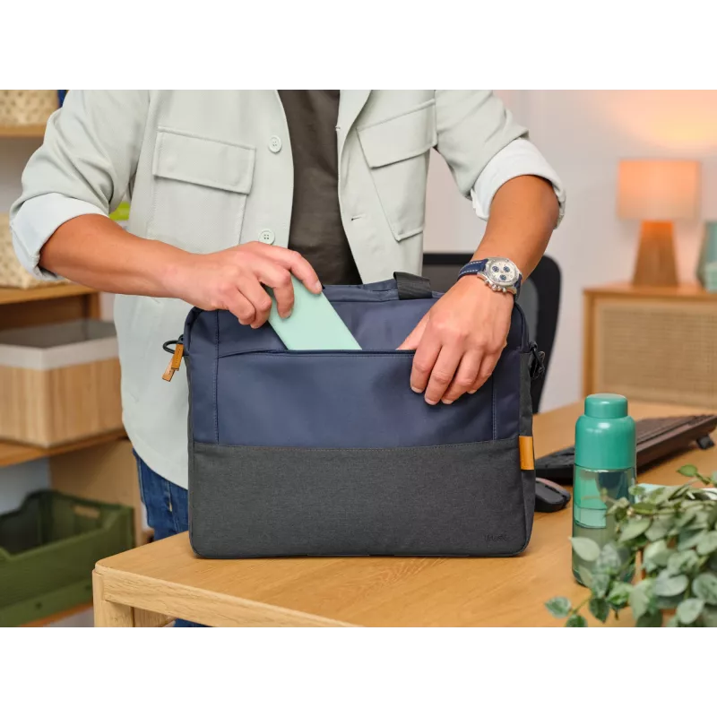Borsa portadocumenti Trust Lisboa 40,6 cm 16 pollici blu 2 scomparti