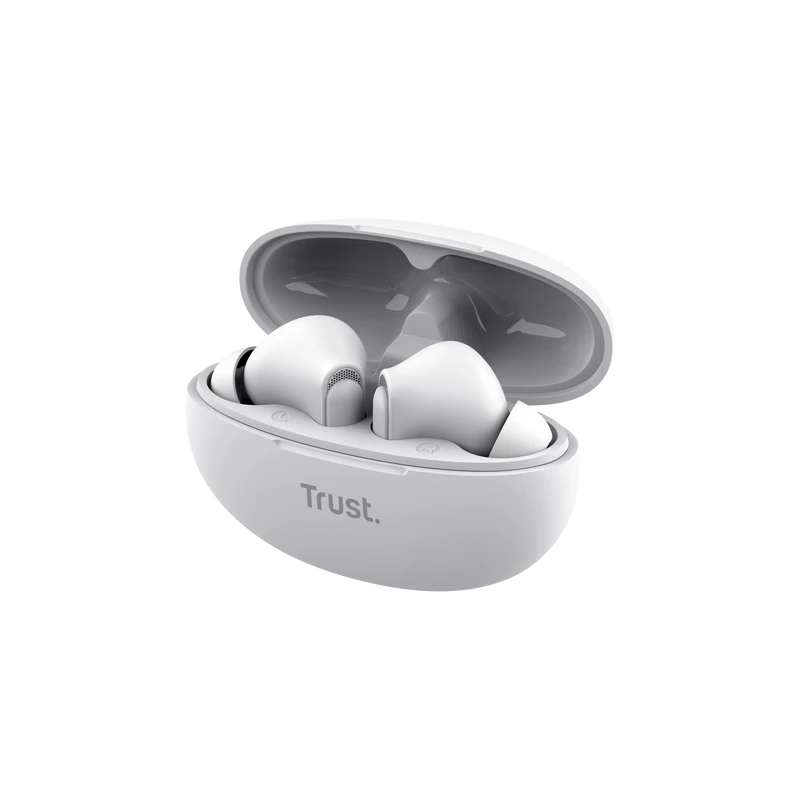 Cuffie Trust Yavi True Wireless Stereo (TWS) In-Ear per chiamate/musica USB Type-C Bluetooth bianche