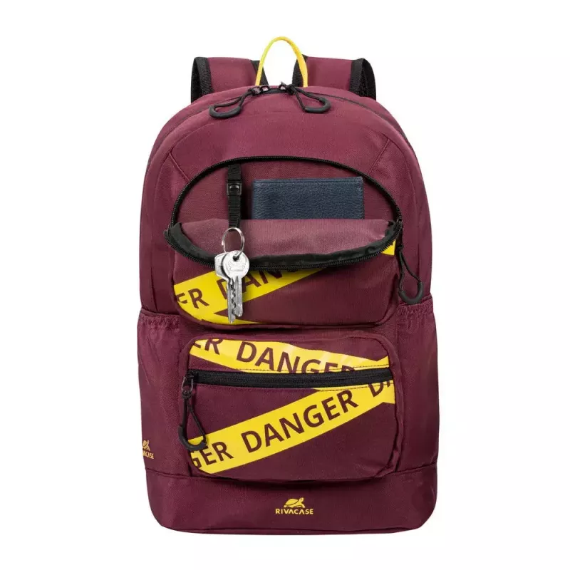 Rivacase 5421 Urban zaino per laptop 13,3 pollici (33,8 cm), 14 l, rosso bordeaux