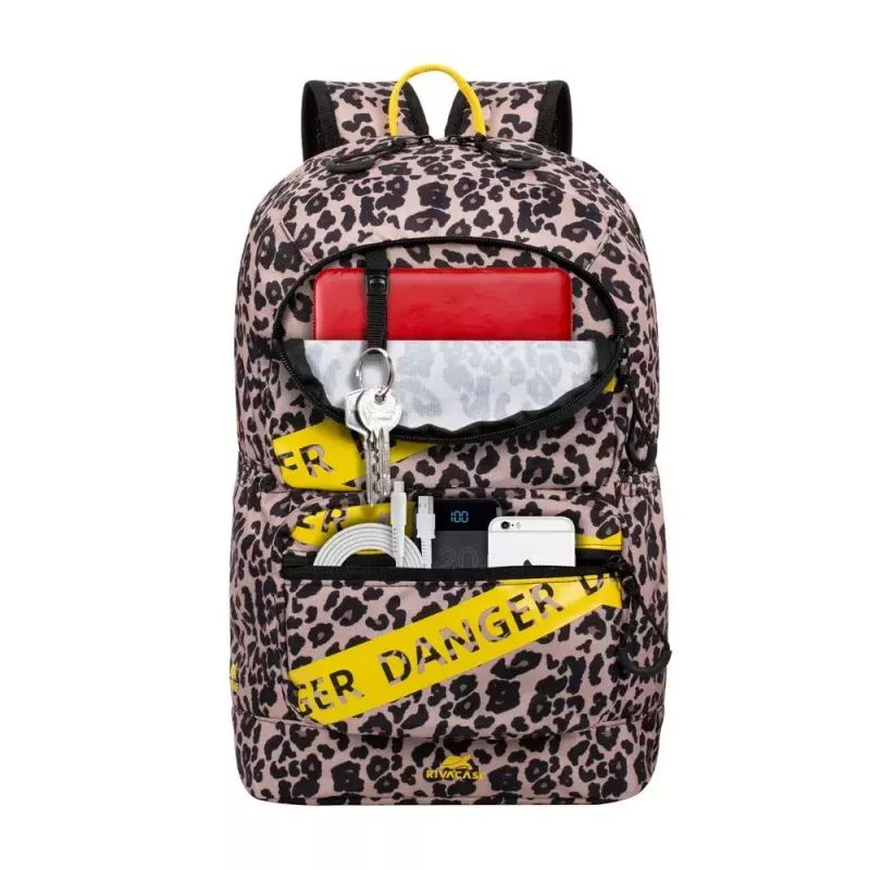 Rivacase 5421 Urban zaino per laptop 13,3 pollici (33,8 cm), 14 l, leopardato