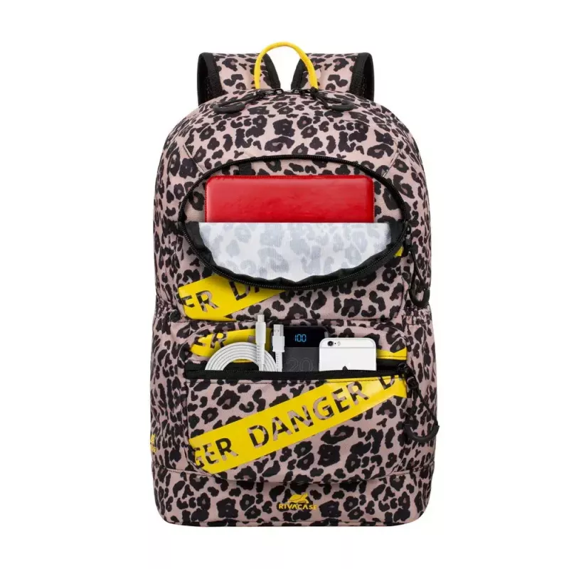 Rivacase 5421 Urban zaino per laptop 13,3 pollici (33,8 cm), 14 l, leopardato