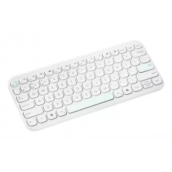 ASUS Marshmallow KW100 Tastiera wireless, bianco iridescente