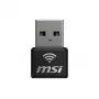 Adattatore USB MSI AX1800 Nano WiFi USB 2.0 nero