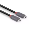 Cavo Lindy 0,8 m USB 4 240 W Type-C, Anthra Line