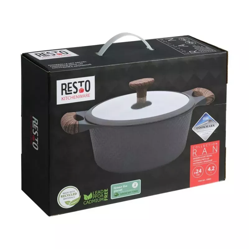Resto Kitchenware Ran casseruola 4,2 L, rotonda, beige, legno