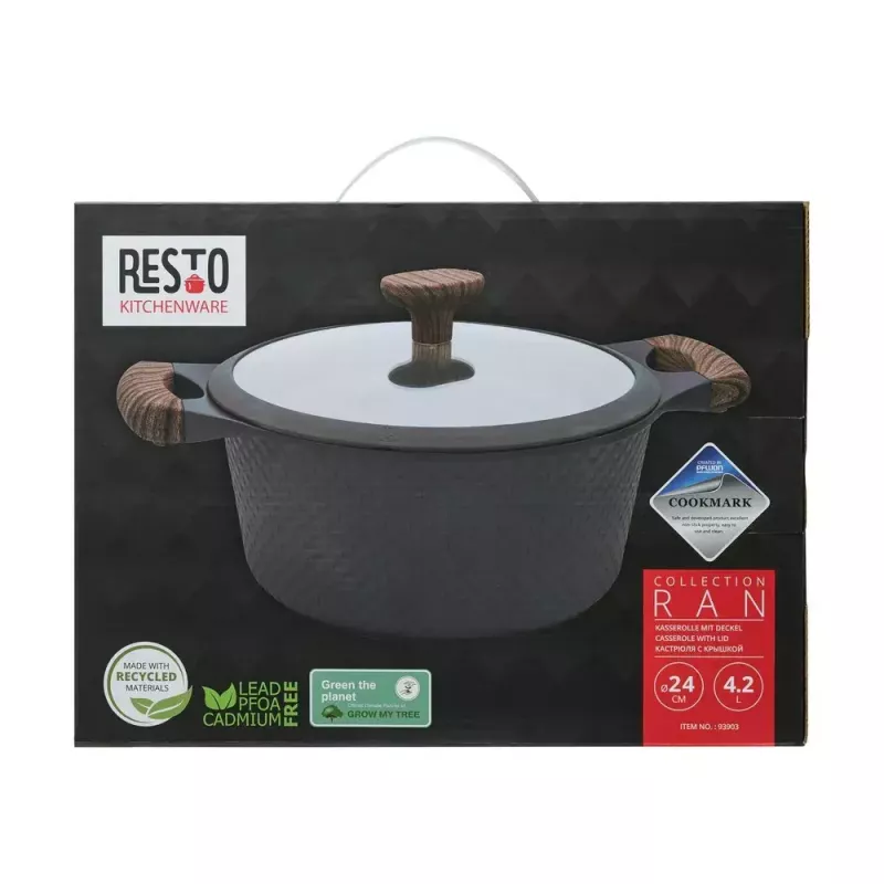 Resto Kitchenware Ran casseruola 4,2 L, rotonda, beige, legno