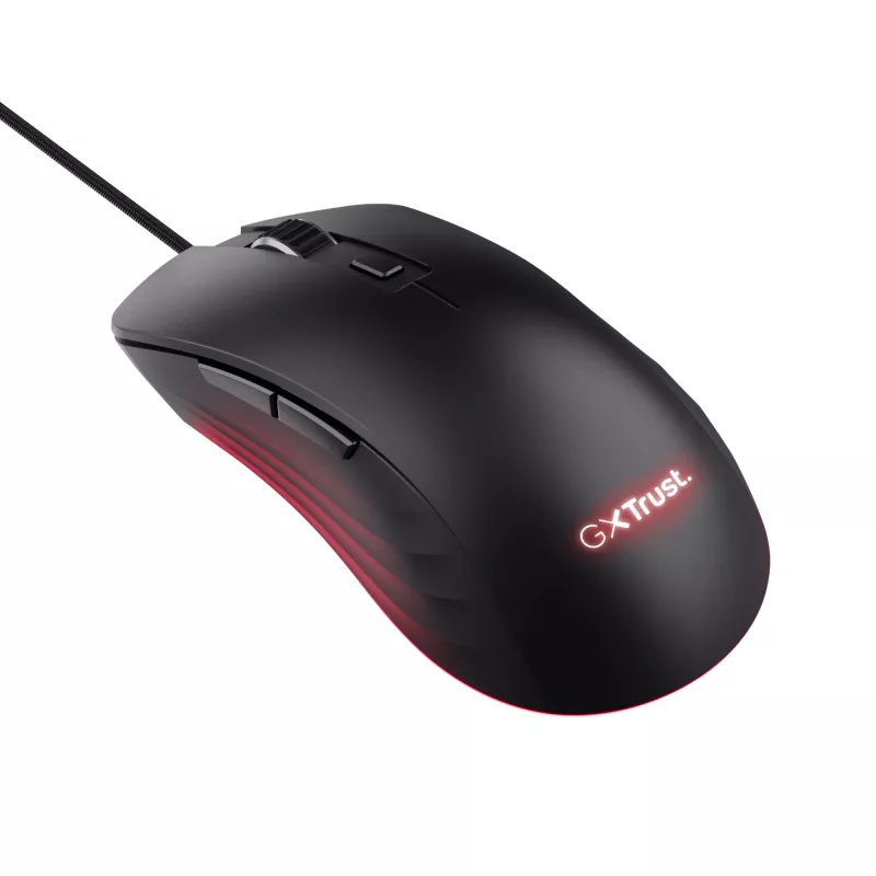 Mouse gaming Trust GXT924 YBAR+ destrorso USB Type-A ottico 25600 DPI