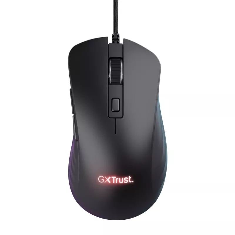 Mouse gaming Trust GXT924 YBAR+ destrorso USB Type-A ottico 25600 DPI