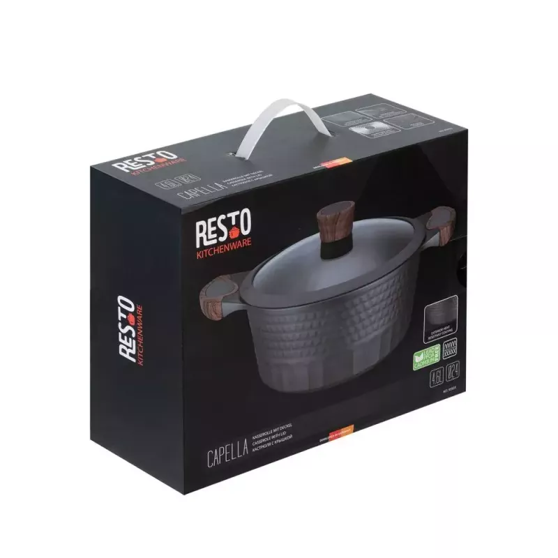 Resto Kitchenware Capella 4,6 L rotondo legno nero