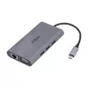 Dahua Technology Docking station 9-in-1 USB 3.1 Type-C a USB 3.0 + HDMI + RJ45 + VGA + SD/TF + PD