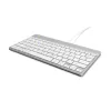 Tastiera ergonomica R-Go Tools R-Go Compact Break, tastiera compatta con software per pause, QWERTY (US), con filo, bianco