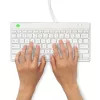 Tastiera ergonomica R-Go Tools R-Go Compact Break, tastiera compatta con software per pause, QWERTY (US), con filo, bianco