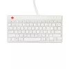 Tastiera ergonomica R-Go Tools R-Go Compact Break, tastiera compatta con software per pause, QWERTY (US), con filo, bianco