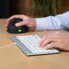 Tastiera ergonomica R-Go Tools R-Go Compact Break, tastiera compatta con software per pause, QWERTY (US), con filo, bianco