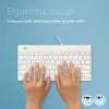 Tastiera ergonomica R-Go Tools R-Go Compact Break, tastiera compatta con software per pause, QWERTY (US), con filo, bianco