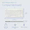 Tastiera ergonomica R-Go Tools R-Go Compact Break, tastiera compatta con software per pause, QWERTY (US), con filo, bianco