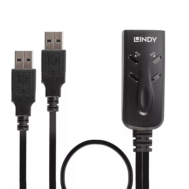 Switch USB KM Lindy 2 porte