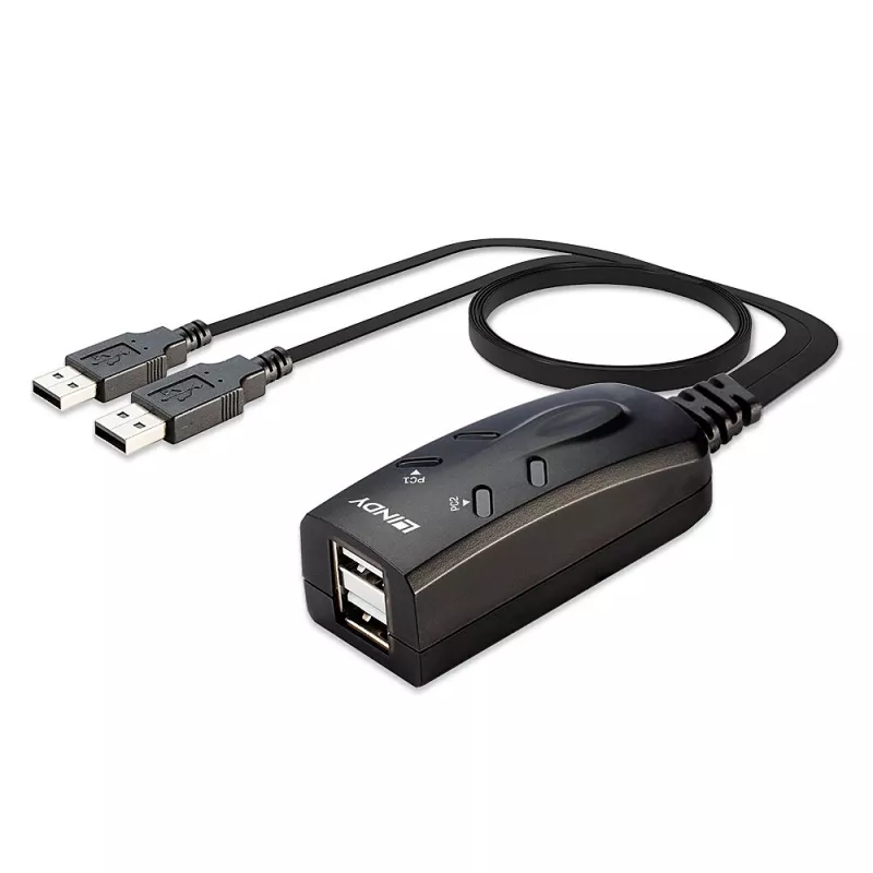 Switch USB KM Lindy 2 porte