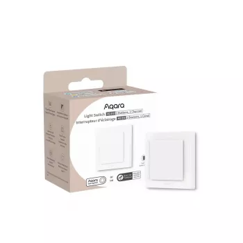 AQARA Light Switch H2 EU (2 tasti, 1 canale) (WS-K07D) – interruttore a parete Zigbee e Thread con relè