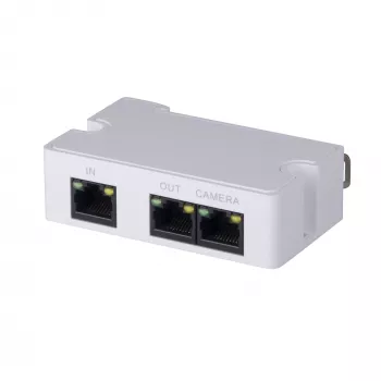Trasmettitore di rete DAHUA PFT1300, 10/100 Mbit/s, fino a 300 m, IEEE 802.3af/at, 79×52×23 mm, 3 W, bianco