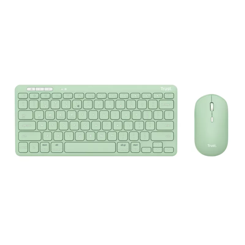 Trust Lyra 24942 set tastiera e mouse wireless, verde