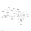 Neomounts FL40-450BL11 supporto per montaggio su palo TV 17-32 pollici - diam. 28-60 mm - Full-Motion