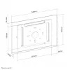 Supporto a parete Neomounts per tablet WL15-660WH1 dimensione massima schermo 32,8 cm