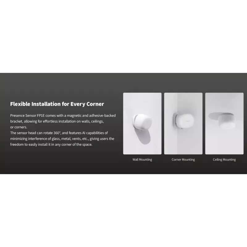 Sensore di presenza smart home, modello: FP1E PS-S03D, Aqara