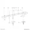 Neomounts DS60-600BL2 braccio monitor 10-32