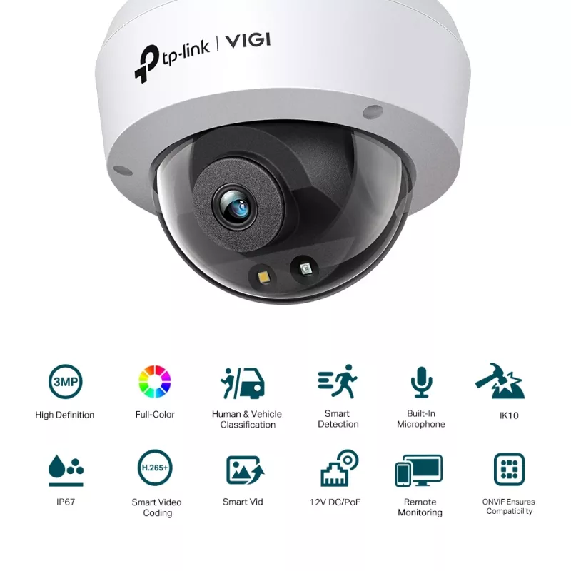 TP-Link VIGI C230 telecamera di sorveglianza IP dome interno e esterno 2304 x 1296 Pixel montaggio a soffitto