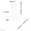 Supporto a soffitto per proiettore Neomounts BEAMER-C80 – h 13–20 cm – completamente orientabile