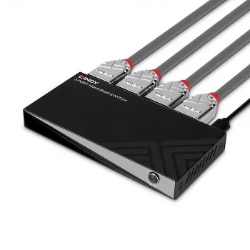 Switch HDMI 8K60 Lindy 3 porte HDMI USB Micro-USB nero 4320p 48 Gbit/s