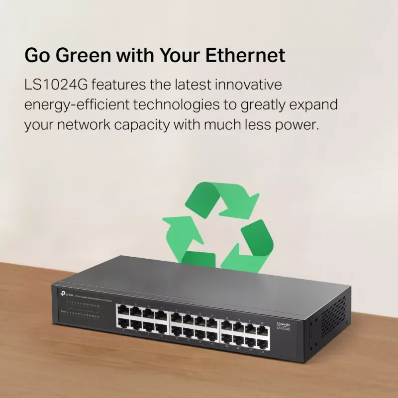 Switch di rete TP-Link LS1024G unmanaged Gigabit Ethernet (10/100/1000) nero