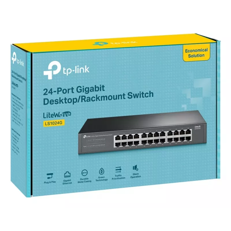 Switch di rete TP-Link LS1024G unmanaged Gigabit Ethernet (10/100/1000) nero