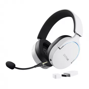 Trust GXT 491W FAYZO Headset con filo e senza fili Head-Band Gaming USB Type-C Bluetooth nero, bianco