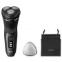 Rasoio elettrico rotativo Philips 3000 Series S3244/12 – 3 testine, bagnato e asciutto, Li-Ion, 60 min. di autonomia, trimmer pop-up, lavabile, nero