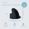 R-Go Tools mouse ergonomico R-Go HE Break con software per pause, grande (dimensione mano ≥ 185 mm), per destrimani, Bluetooth, nero
