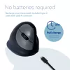 R-Go Tools mouse ergonomico R-Go HE Break con software per pause, grande (dimensione mano ≥ 185 mm), per destrimani, Bluetooth, nero