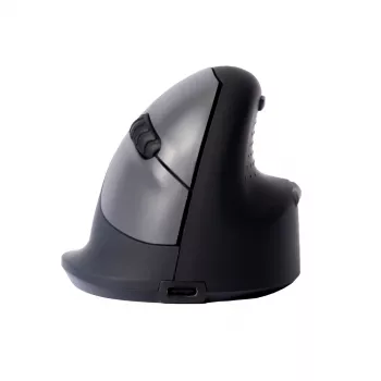 R-Go Tools mouse ergonomico R-Go HE Break con software per pause, medio (dimensione mano 165-185 mm), per destrimani, Bluetooth, nero